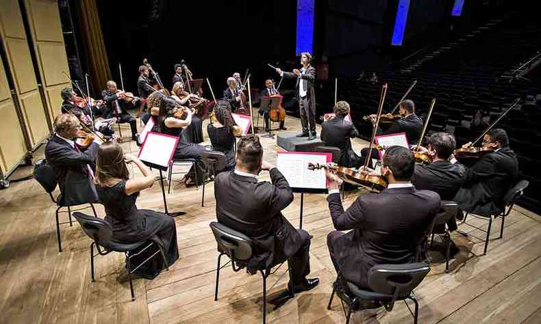 Quando a agenda presencial for retomada, a Orquestra Sesiminas Musicoop espera tocar para o pblico que a conheceu durante a pandemia(foto: Fotos: Rafael Motta/divulgao)