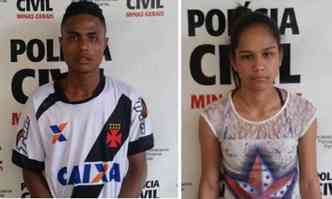 Luiz Joviano e Rafaela foram presos em uma operao na semana passada(foto: Polcia Civil/Divulgao)