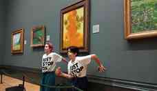 Ambientalistas jogam sopa no quadro 'Girassis', de Van Gogh, em Londres