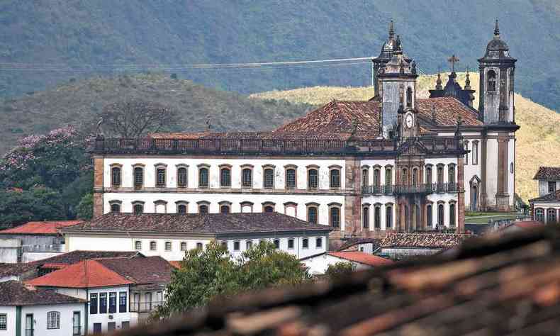 Vista de Ouro Preto com o Museu da Inconfidência em prmeiro plano
