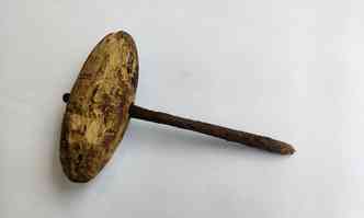 Verruma, utenslio de ferro que termina numa espcie de espiral, utilizado para abrir furos na madeira(foto: Escritrio Tcnico de Congonhas/Iphan-MG)
