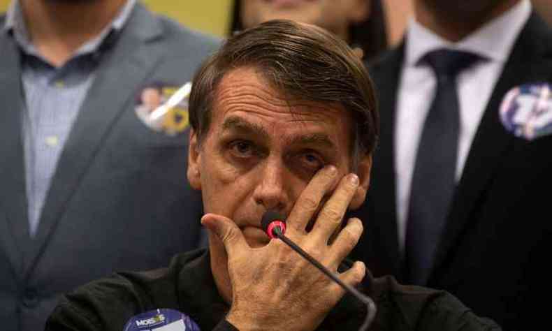 Procurada pela reportagem, a assessoria de Bolsonaro no se pronunciou sobre o assunto(foto: Mauro Pimentel / AFP)