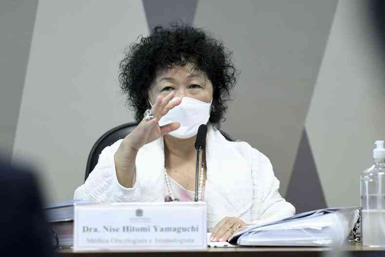 Nise Yamaguchi  defensora da cloroquina e hidroxicloroquina(foto: Edilson Rodrigues/Agncia Senado)