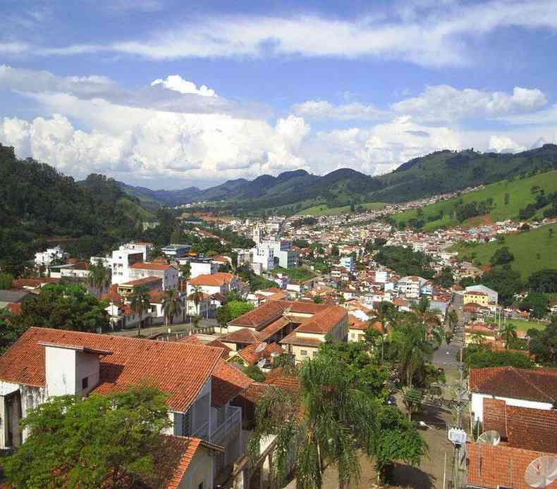 vista panorâmica da cidade de Camanducaia 