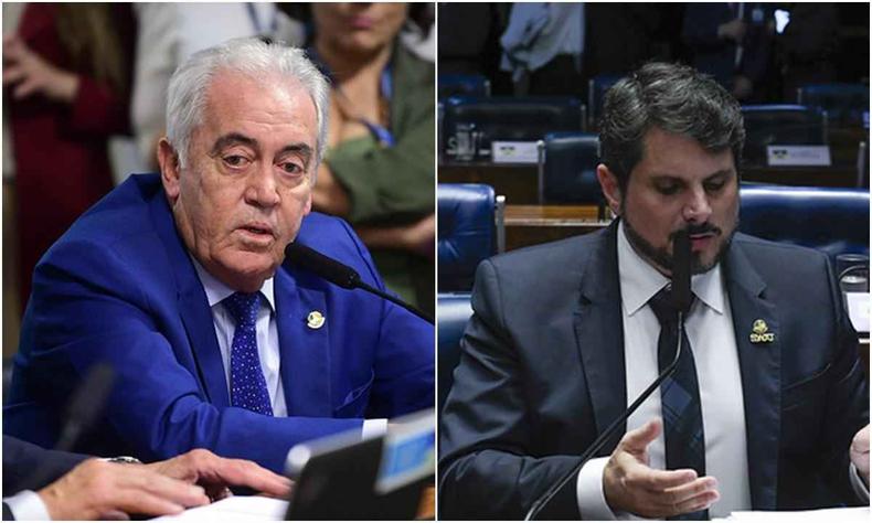 Otto Alencar disse que senador Marcos do Val não tem ética, é mentirosa e apoiou tentativa de golpe(foto: Pedro França/Agência Senado) Montagem com Otto Alencar e Marcos do Val