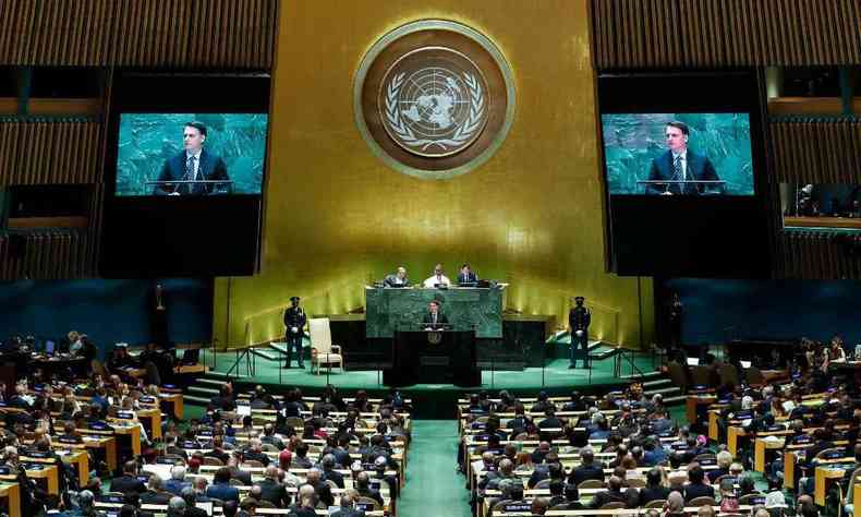 Bolsonaro fala na 74 Sesso da Assembleia Geral das Naes Unidas