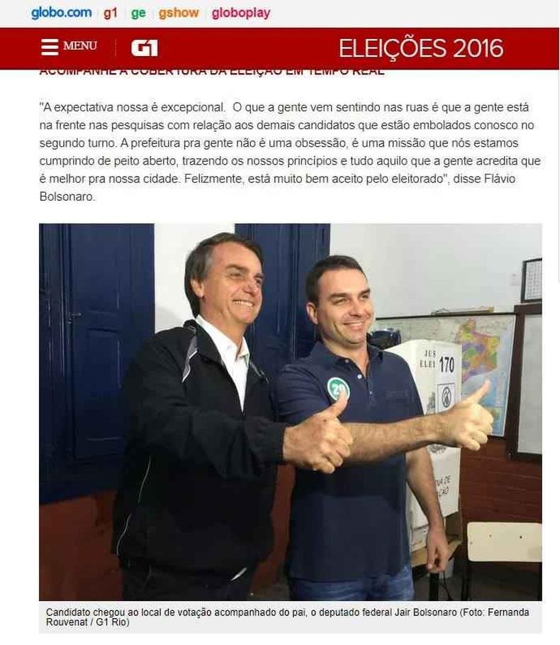 Captura de tela feita em 5 de setembro de 2022 de uma matéria do portal G1 ( . / ) Captura de tela feita em 5 de setembro de 2022 de uma matéria do portal G1