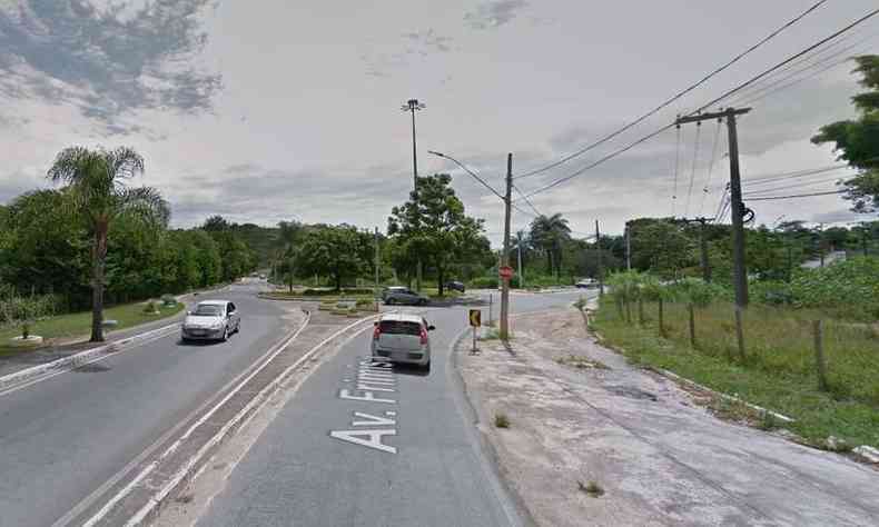 Acidente ocorreu prximo  rotatria em Santa Luzia(foto: Google Street View/Reproduo)
