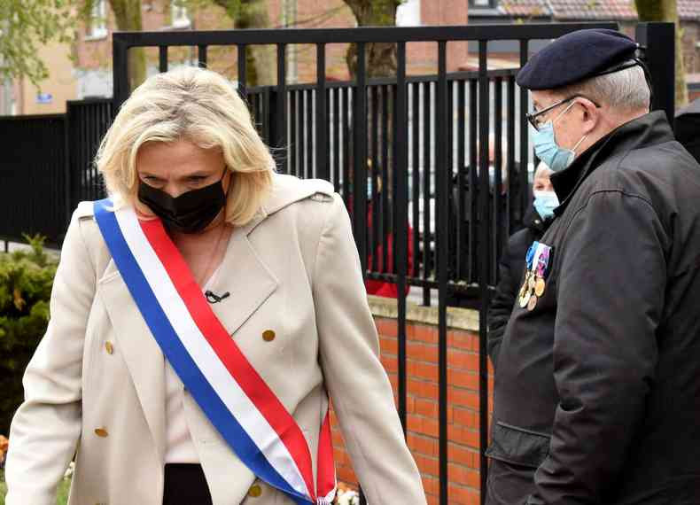 Marine Le Pen saiu derrotada nas eleies presidenciais na Frana(foto: AFP / FRANCOIS LO PRESTI )