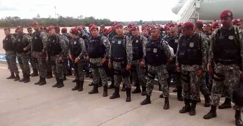 Os agentes da Fora Nacional devem ficar no Maranho por 90 dias, prazo que poder ser prorrogado (foto: FNSP/MJ/Divulgao - 4/1/19)