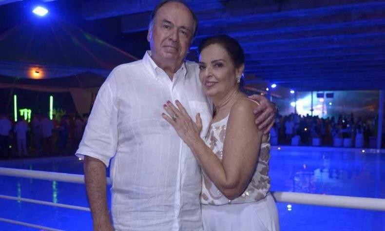 Antnio Eustquio da Rocha Soares e Moema, abraados