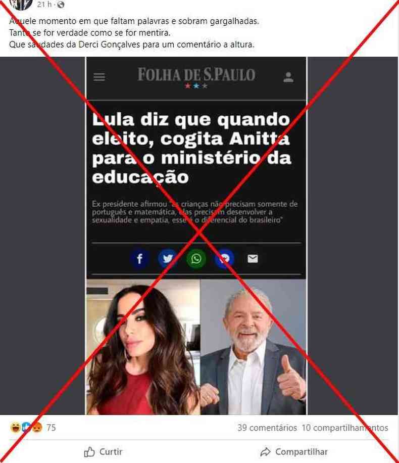 Fãs de Anitta mobilizam nova ação nas redes em apoio a Lula - Mídia NINJA