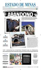Confira a Capa do Jornal Estado de Minas do dia 21/09/2017