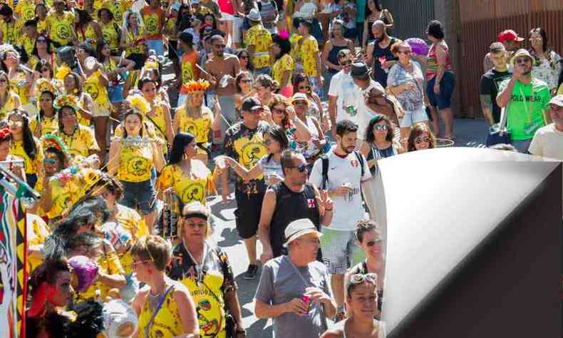 Bloco de Carnaval no Bairro Santa Teresa, em BH, em 2020(foto: Luh Souza Fotografia)