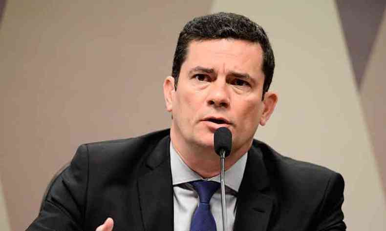 Sergio Moro fez coro  reclamao da AMB e alertou para o efeito inibidor que a nova lei pode ter sobre os juzes (foto: Pedro Frana/Agncia Senado - 19/6/19)