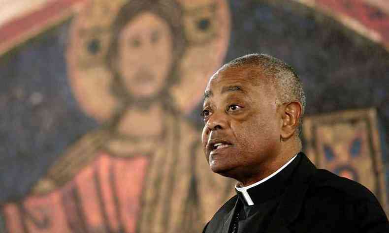 Wilton Daniel Gregory, arcebispo de Washington, ser o primeiro cardeal norte-americano negro da histria(foto: STEPHEN JAFFE/AFP - 4/4/19)