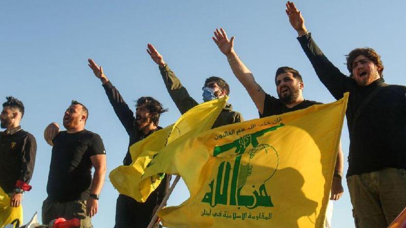 Apoiadores do Hezbollaz em Beirute