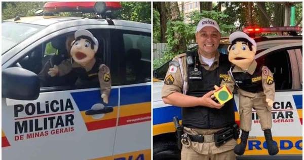 CABO GENTE BOA: FANTOCHE DA PM 'FAZ ABORDAGEM' NAS RODOVIAS EM JUIZ DE FORA  - RÁDIO VOZ DA VERDADE