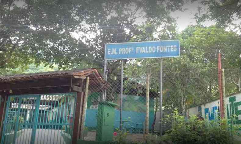 A Escola Municipal Evaldo Fontes, no Bairro Forquilha, em Ipatinga, que registrou surto de COVID-19 na semana passada(foto: Prefeitura de Ipatinga/Divulgao)