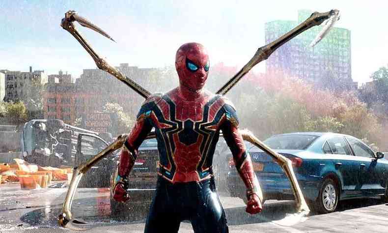 Foto de distribuio mostra o Homem-Aranha no novo filme da srie, lanado em 2021