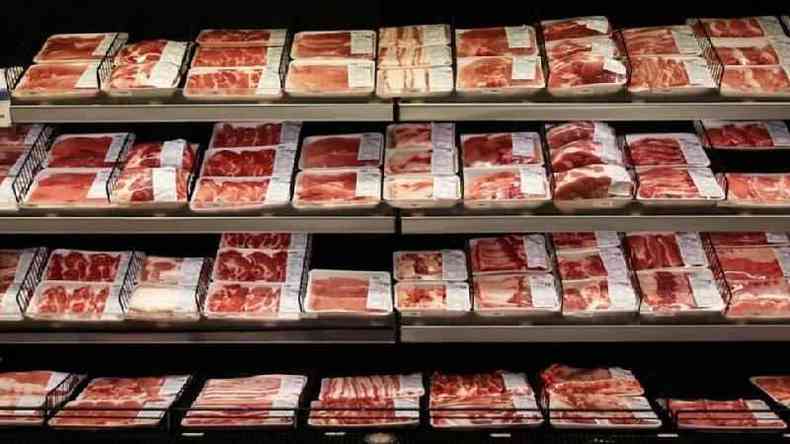 Carne em supermercado