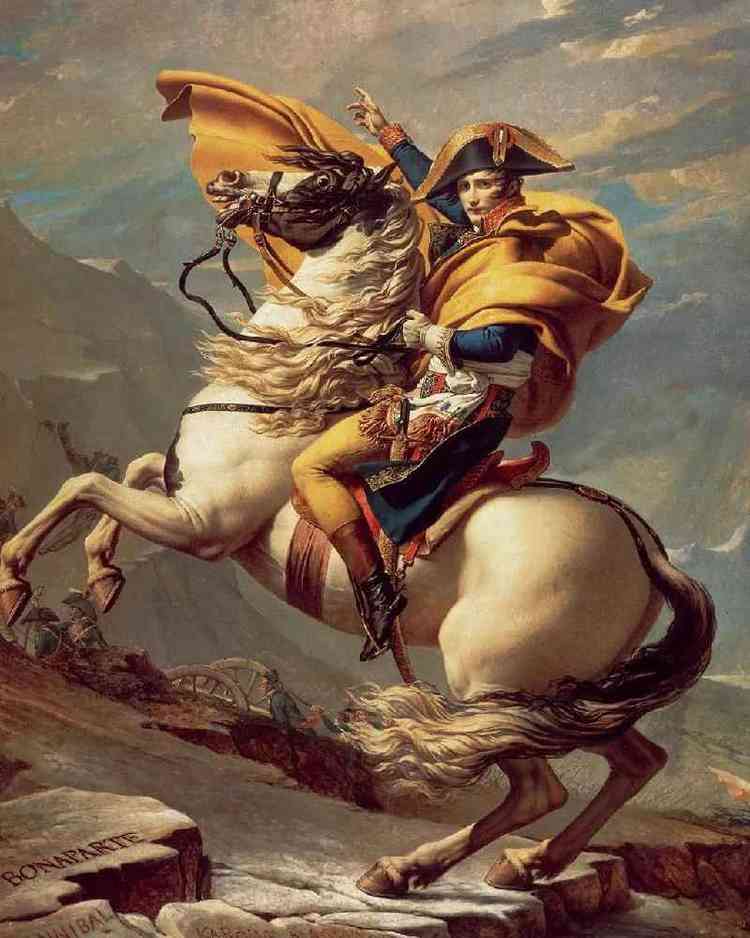 Pintura equestre de Napoleo