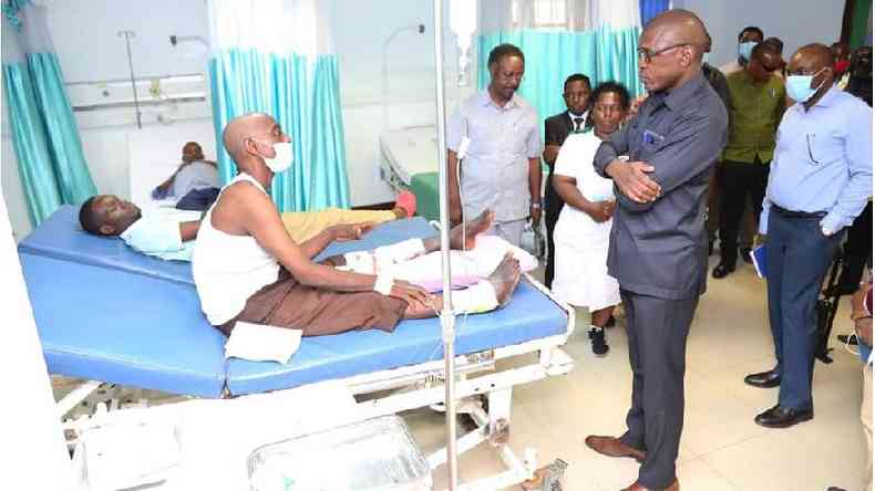 Mabula Mchembe, integrante do Ministrio da Sade, disse que pacientes com problemas respiratrios no tinham covid-19(foto: Tanzania Ministry of Health/ Twitter)