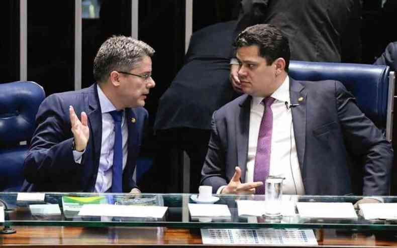 Vieira e Alcolumbre no Senado