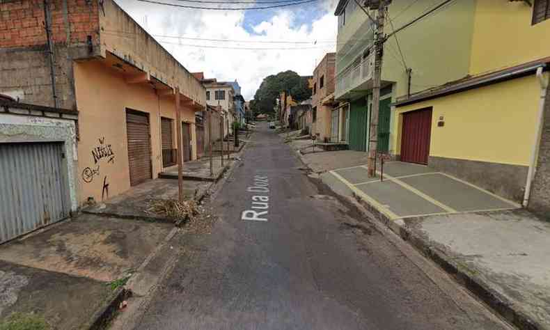 Crime aconteceu no Bairro Milanez, em Contagem(foto: Google Street View/Reproduo)