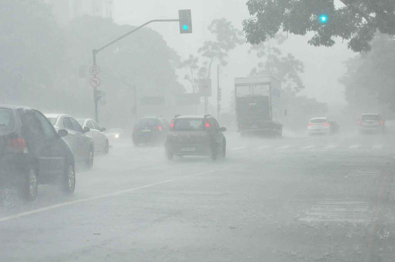 Chuva forte em Belo Horizonte