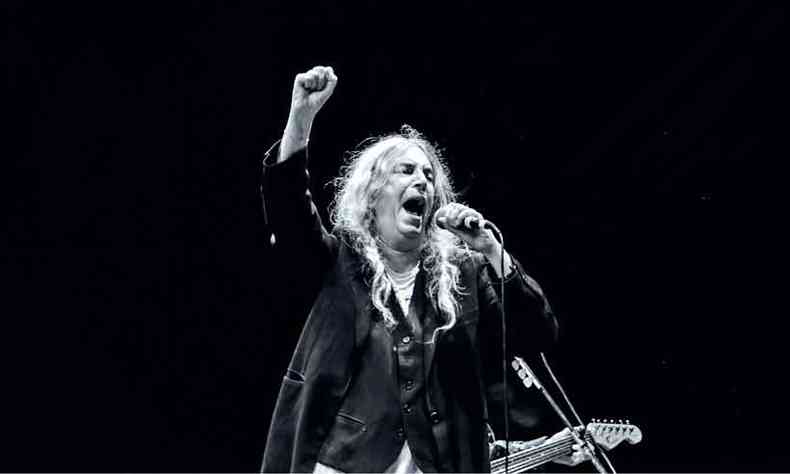 Patti Smith durante show no Popload Festival, na capital paulista(foto: Fotos: Fabrcio Vianna/divulgao)
