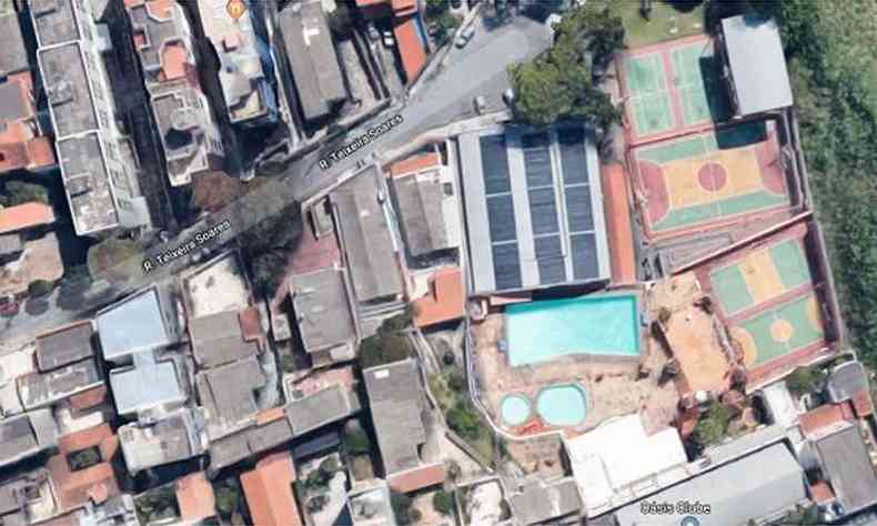Terreno fica prximo a um clube no Santa Tereza(foto: Reproduo da internet/Google Maps via TJMG)