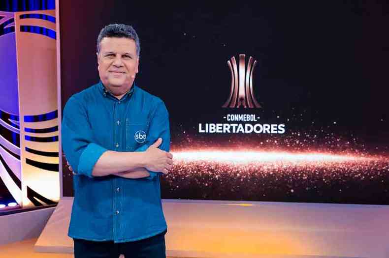 To Jos comanda as narraes do SBT/Alterosa na Liga dos Campees e Copa Libertadores(foto: Lourival Ribeiro/SBT )