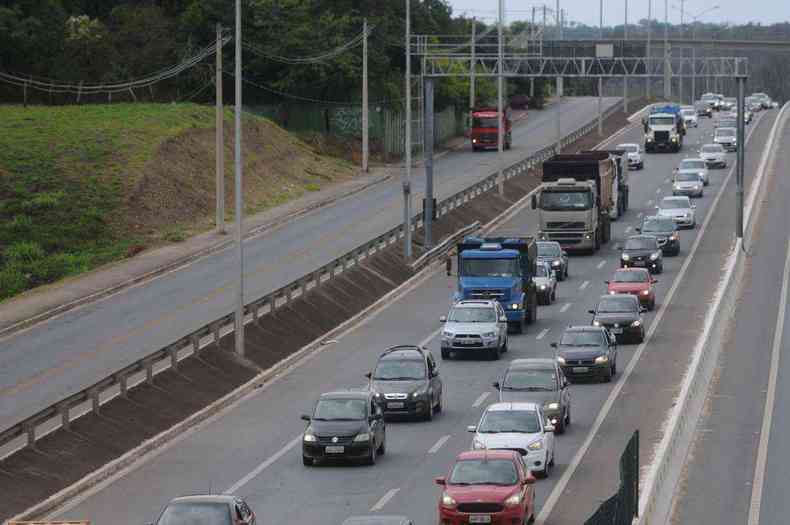 Motoristas dos aplicativos so contrrios ao texto e saram s ruas de todo o pas em protesto  medida(foto: Leandro Couri/EM/D.A Press)