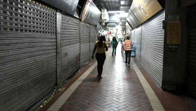 30 lojas no Mercado Central no voltaro a funcionar depois da pandemia(foto: Edsio Ferreira/EM/D.A Press)