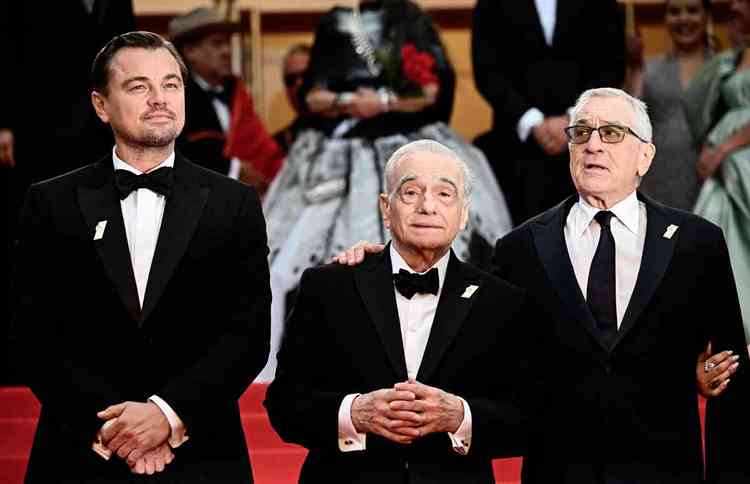 Leonardo Dicaprio , Martin Scorsese e Robert De Niro em Cannes 