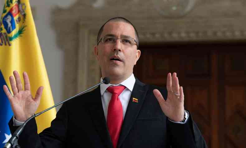 Jorge Arreaza  ministro das Relaes Exteriores da Venezuela(foto: AFP / Yuri CORTEZ )