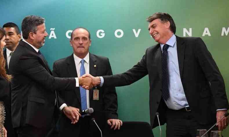 Presidente da Cmara dos Deputados, Arthur Lira (PP-AL), e presidente Jair Bolsonaro (sem partido)(foto: Facebook/Reproduo)