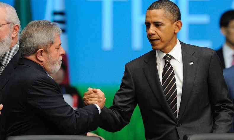 Lula e Obama durante reunio do G20, na Coreia do Sul, em 12 de novembro de 2010
