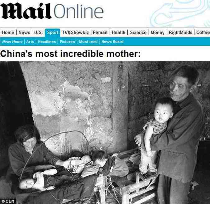 O casal Xiaoying cuida de bebs encontrados no lixo. Eles foram entregues a amigos e familiares(foto: Daily Mail/Reproduo)
