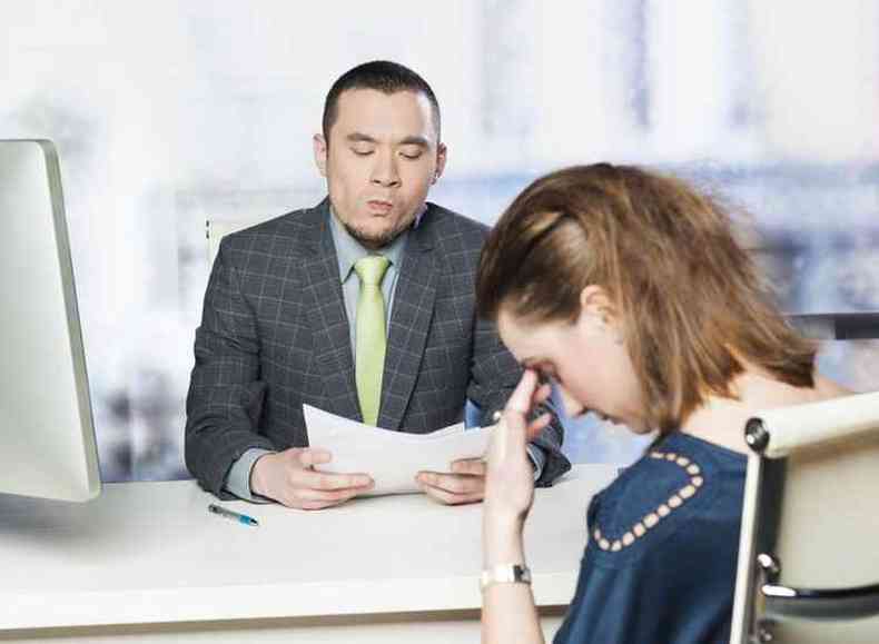 A segurana durante uma entrevista de emprego  essencial. Ter atitude e habilidade para responder ao que foi questionado(foto: ContratWeb/Divulgao)