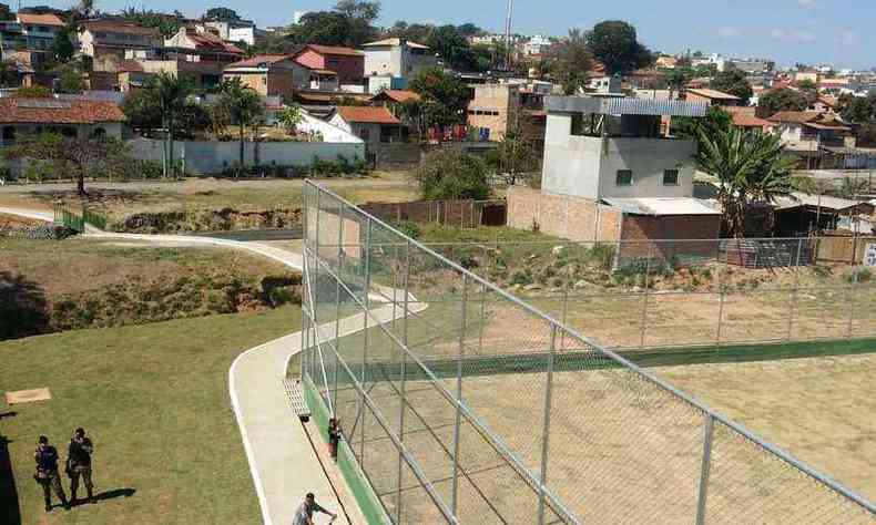 Campo do cigano foi revitalizado e ganhou alambrado, ao custo de R$ 410 mil(foto: Paulo Filgueiras/EM/D.A PRESS)