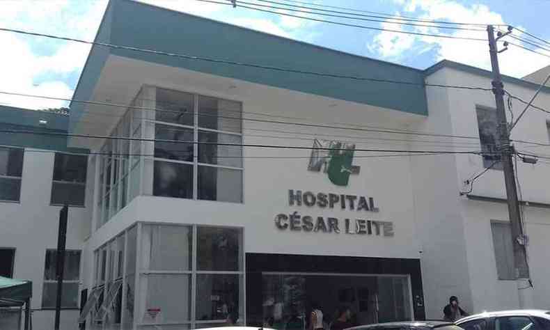 O Hospital Csar Leite, de Manhuau est com 100% de vagas de UTI COVID-19 e de enfermaria ocupadas. O risco de colapso no atendimento  grande(foto: HCL/Divulgao)