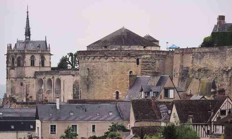Castelo na pacata cidade de Amboise no rio Loire, onde Da Vinci morreu em 1519, aos 67 anos(foto: GUILLAUME SOUVANT / AFP)