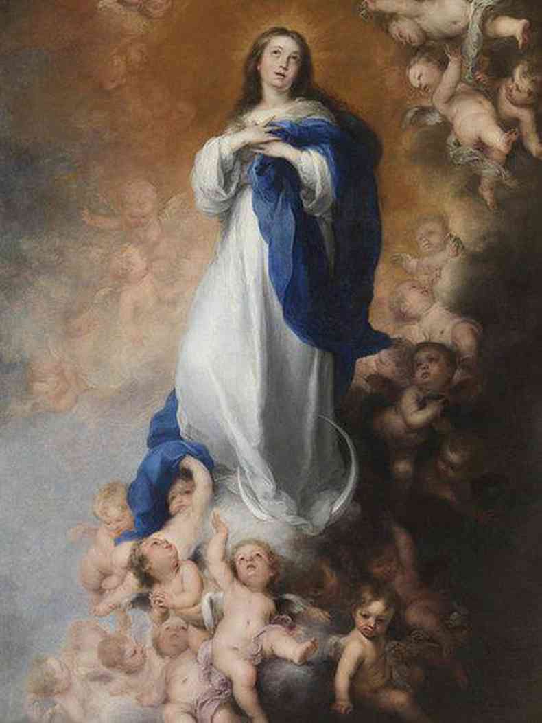 Pintura de Maria imaculada, de Bartolom Esteban Murillo