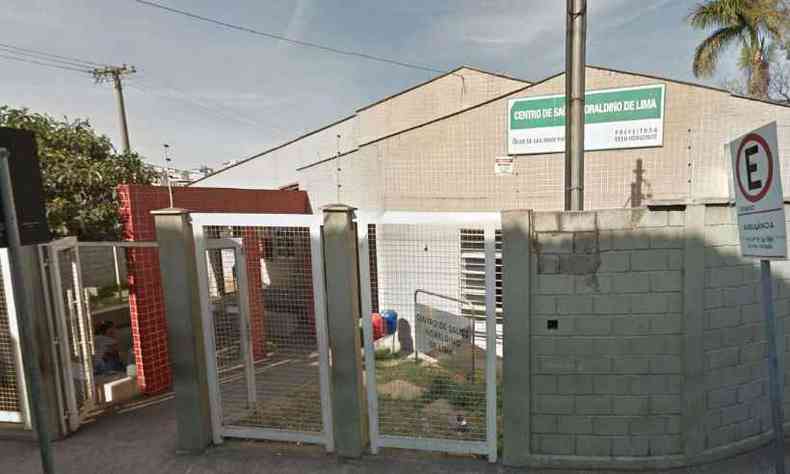 Duas salas do posto de sade foram parcialmente interditadas. Local funciona normalmente nesta quarta-feira(foto: Reproduo / Google Street View)