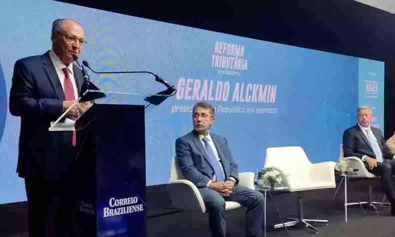 O vice-presidente da Repblica, Geraldo Alckmin, diz que o debate sobre reforma tributria 'est maduro e tem que ser agora''