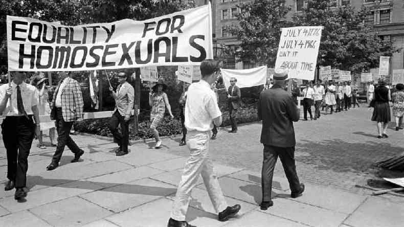 Manifestao pelos direitos homossexuais em 1966 na Filadlfia