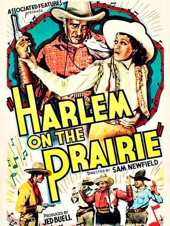 Cartaz do faroeste 'Harlem on the prairie' mostra personagens negros