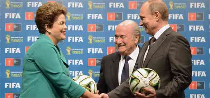 A presidente convidou os estrangeiros a voltarem ao Brasil em 2016 para as olmpiadas no Rio de Janeiro (foto: AFP PHOTO / RIA NOVOSTI POOL / ALEKSEY NIKOLSKYI )